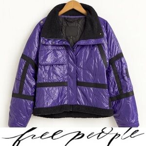 Free People Vagabond Fleece Bomber Jacket❤️ NWT